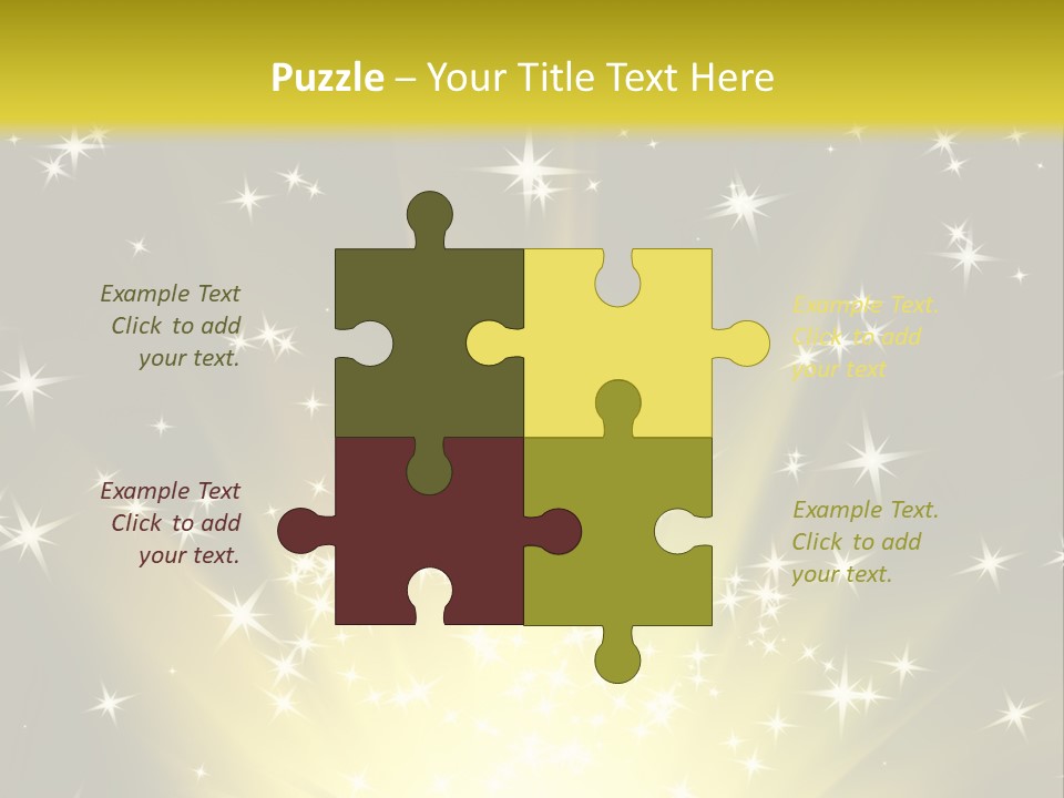 Fairytales Rays Space PowerPoint Template