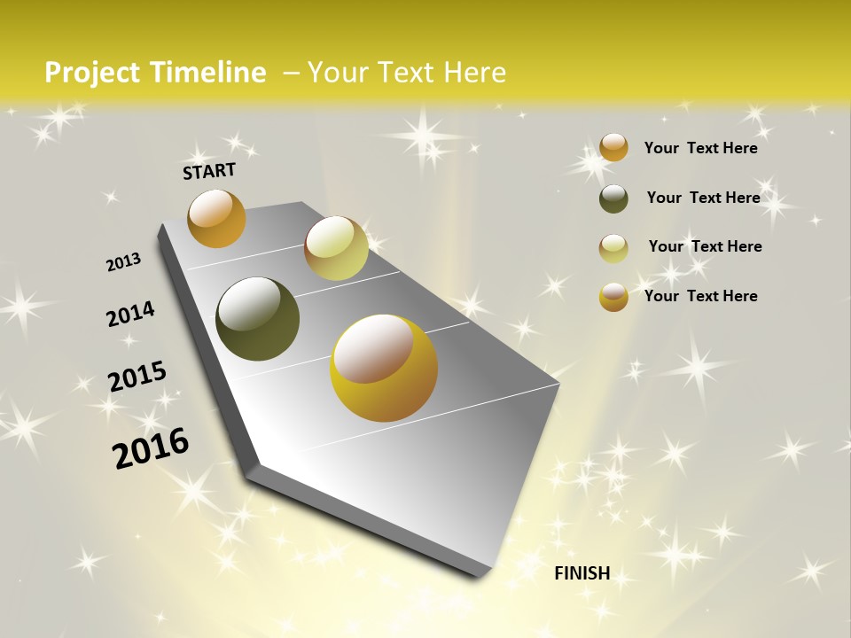 Fairytales Rays Space PowerPoint Template