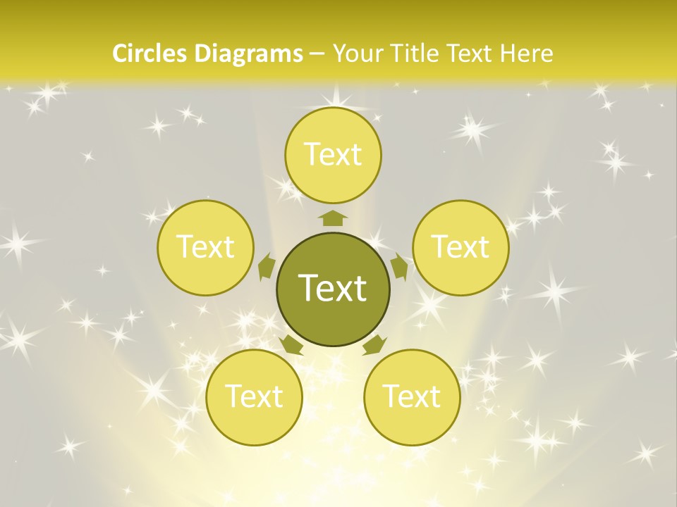 Fairytales Rays Space PowerPoint Template