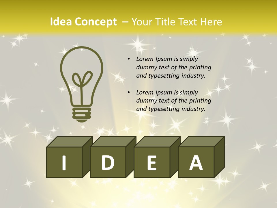 Fairytales Rays Space PowerPoint Template