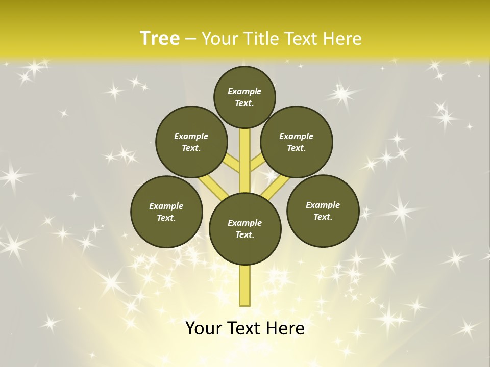 Fairytales Rays Space PowerPoint Template