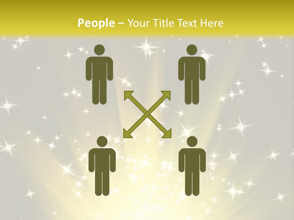 Fairytales Rays Space PowerPoint Template