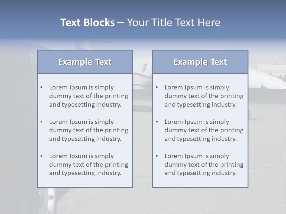 Jet Concrete Outdoors PowerPoint Template