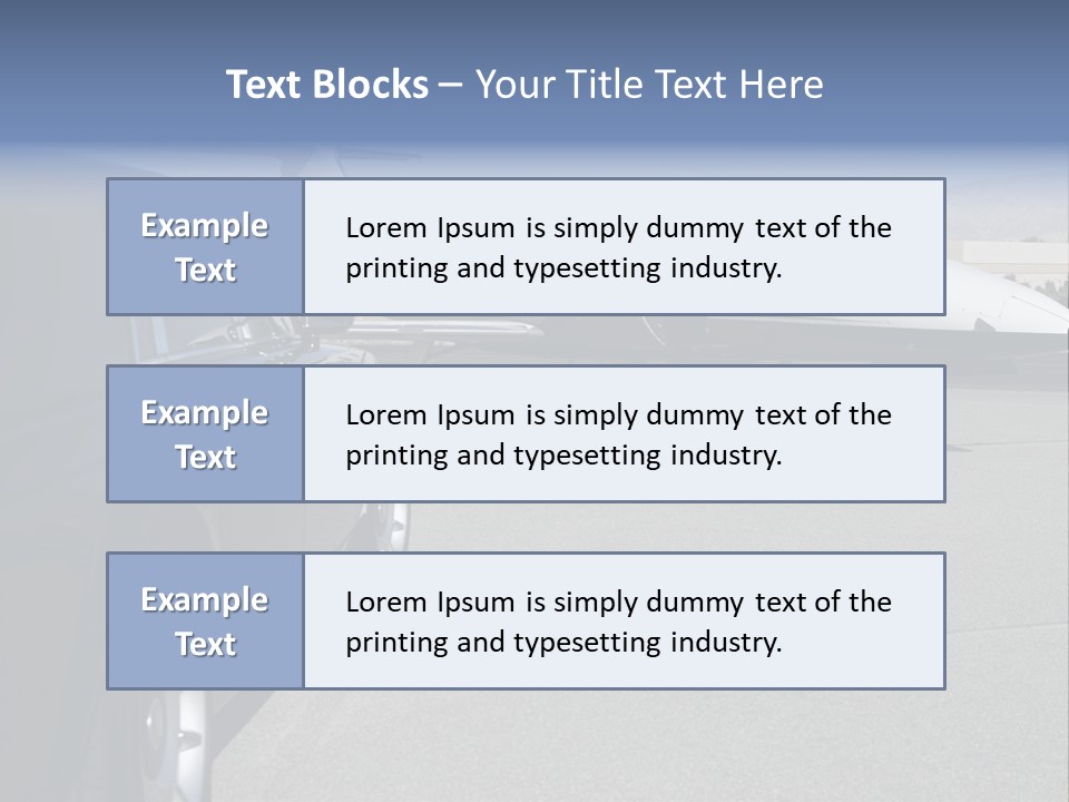 Jet Concrete Outdoors PowerPoint Template