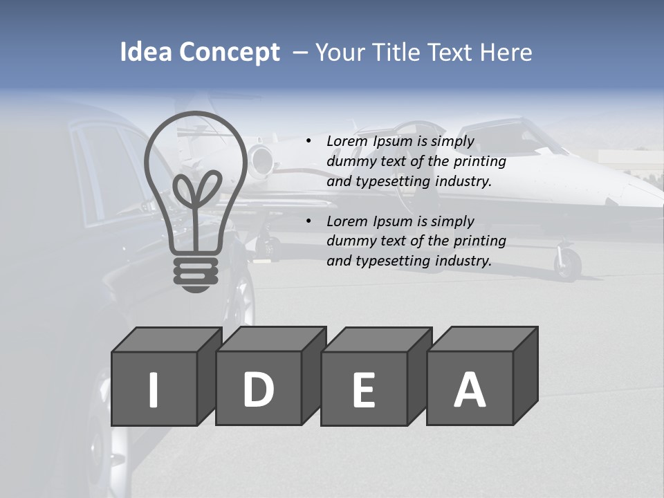 Jet Concrete Outdoors PowerPoint Template