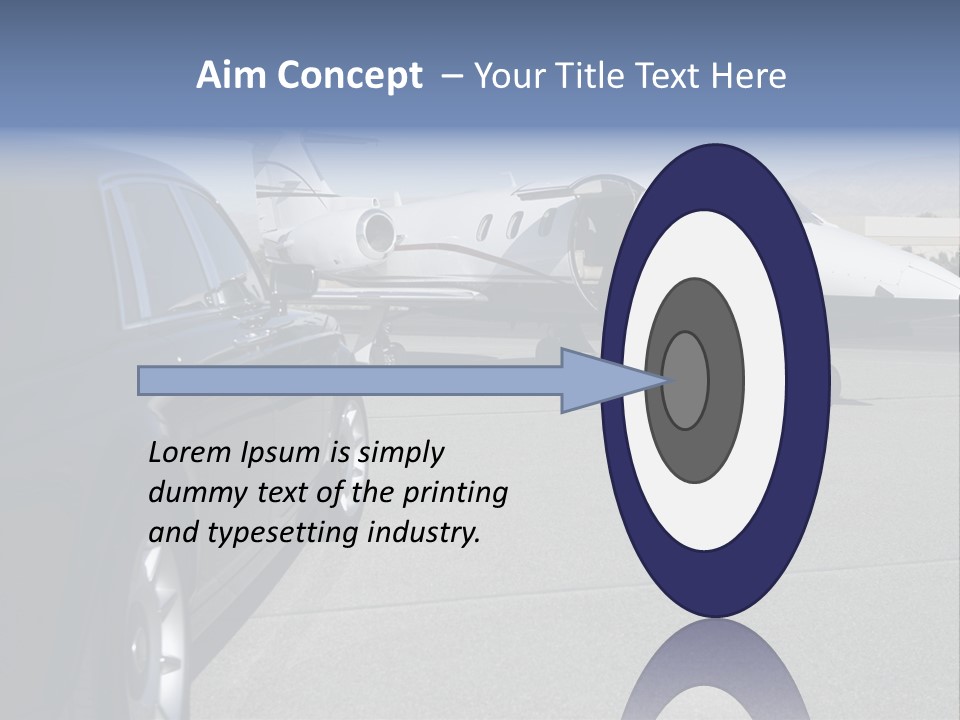 Jet Concrete Outdoors PowerPoint Template