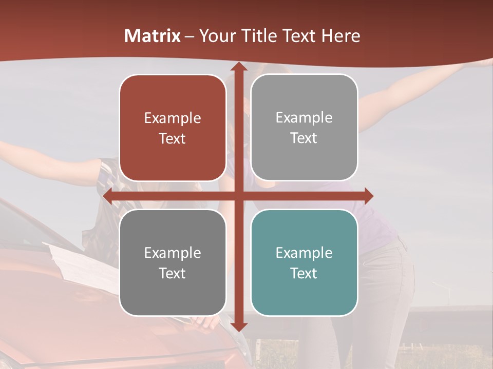 Journey Caucasian Travel PowerPoint Template