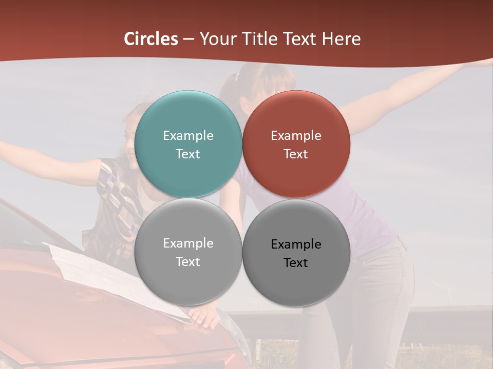 Journey Caucasian Travel PowerPoint Template