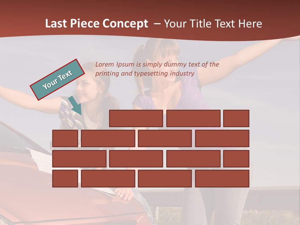 Journey Caucasian Travel PowerPoint Template