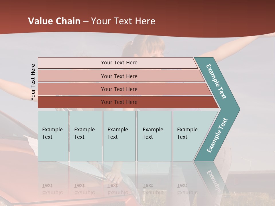Journey Caucasian Travel PowerPoint Template