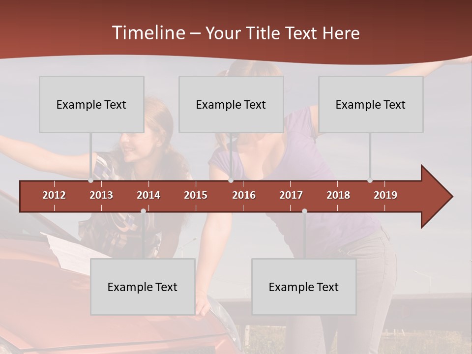Journey Caucasian Travel PowerPoint Template