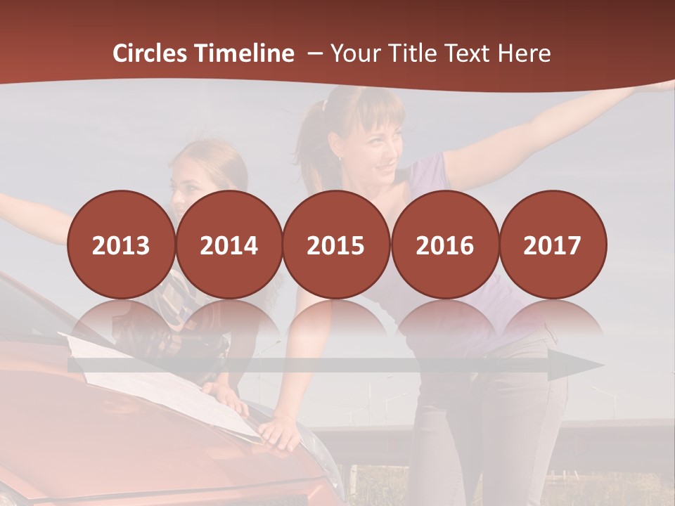 Journey Caucasian Travel PowerPoint Template