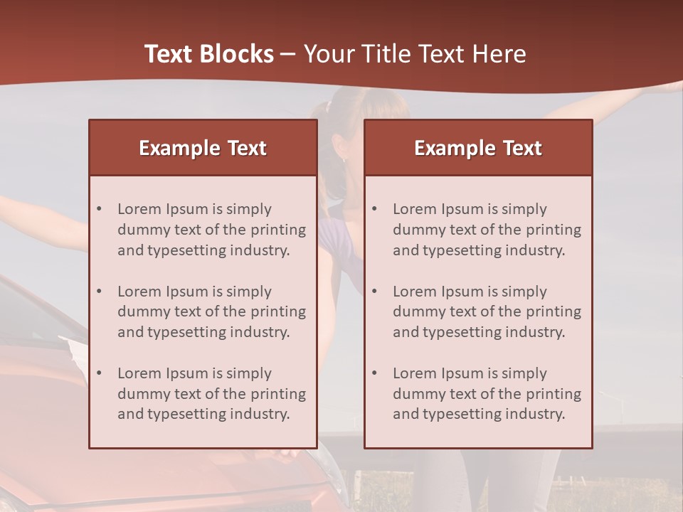 Journey Caucasian Travel PowerPoint Template