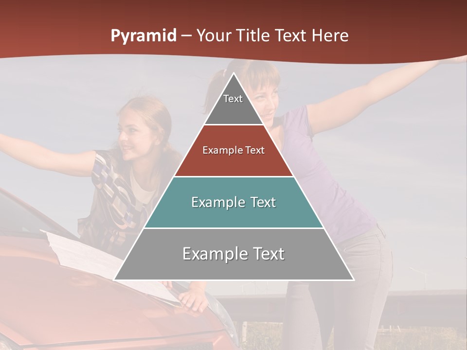 Journey Caucasian Travel PowerPoint Template