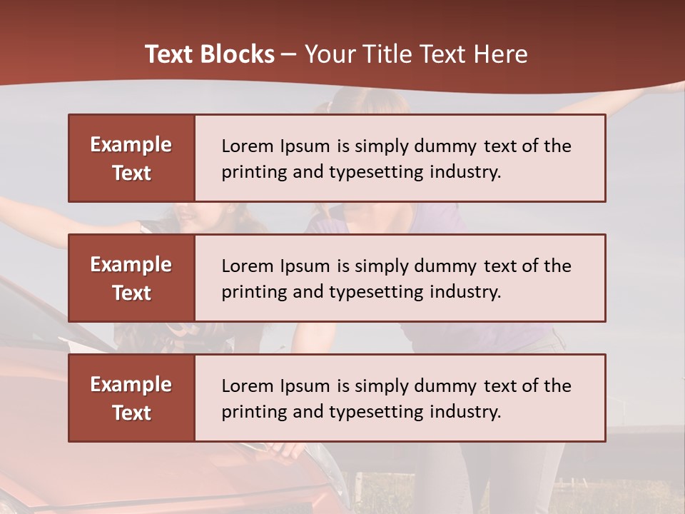 Journey Caucasian Travel PowerPoint Template