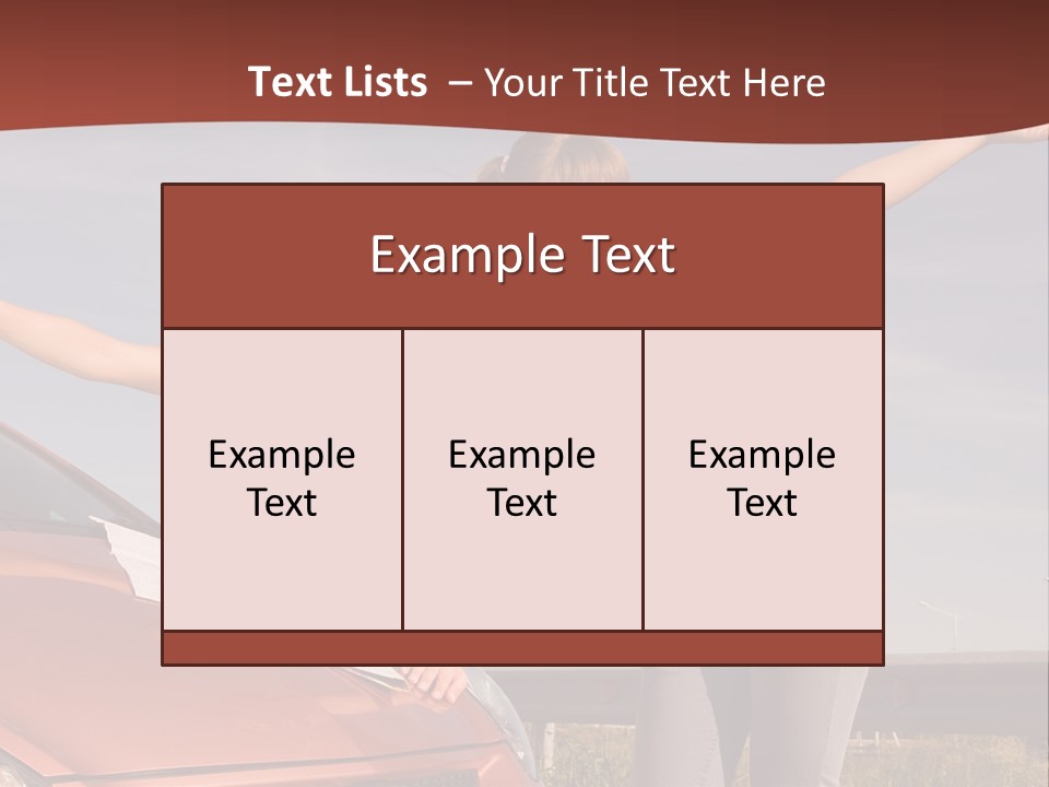 Journey Caucasian Travel PowerPoint Template