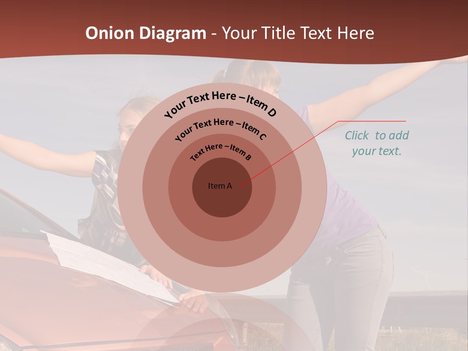 Journey Caucasian Travel PowerPoint Template