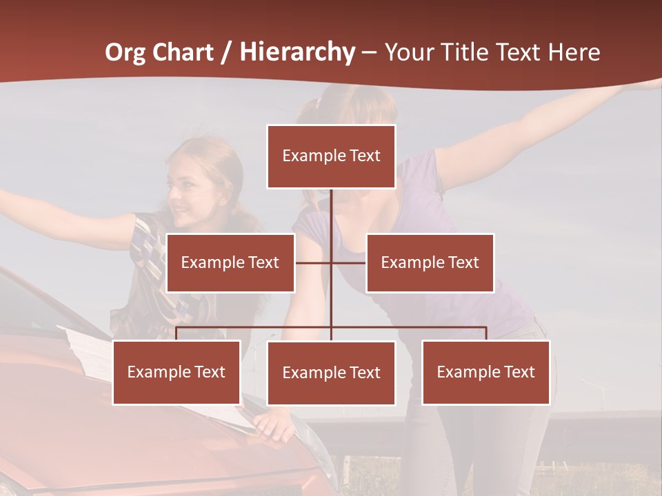 Journey Caucasian Travel PowerPoint Template