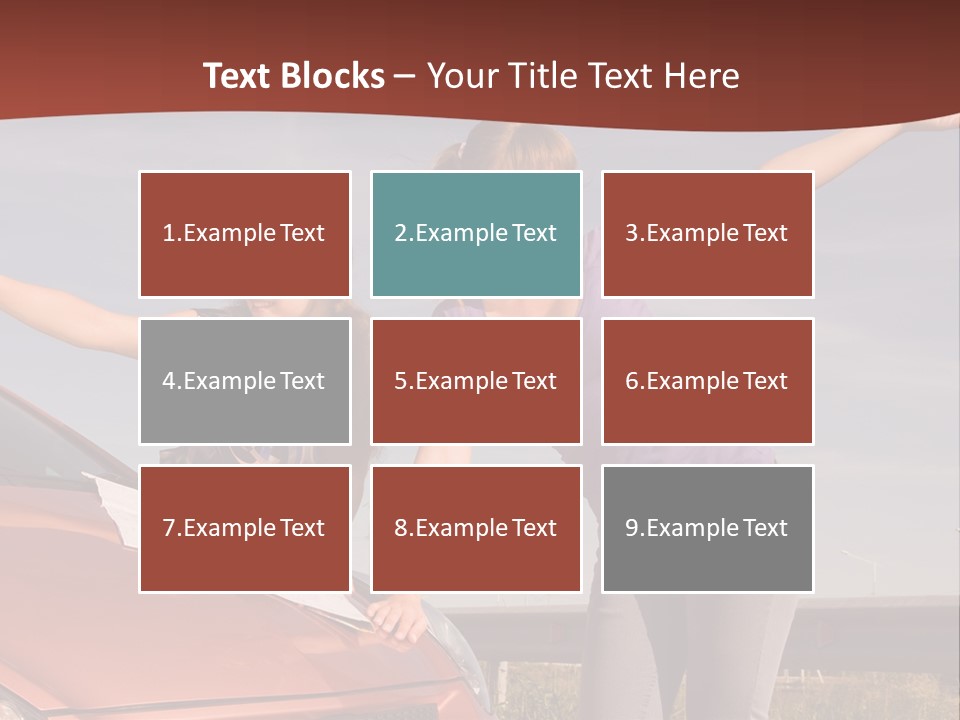 Journey Caucasian Travel PowerPoint Template