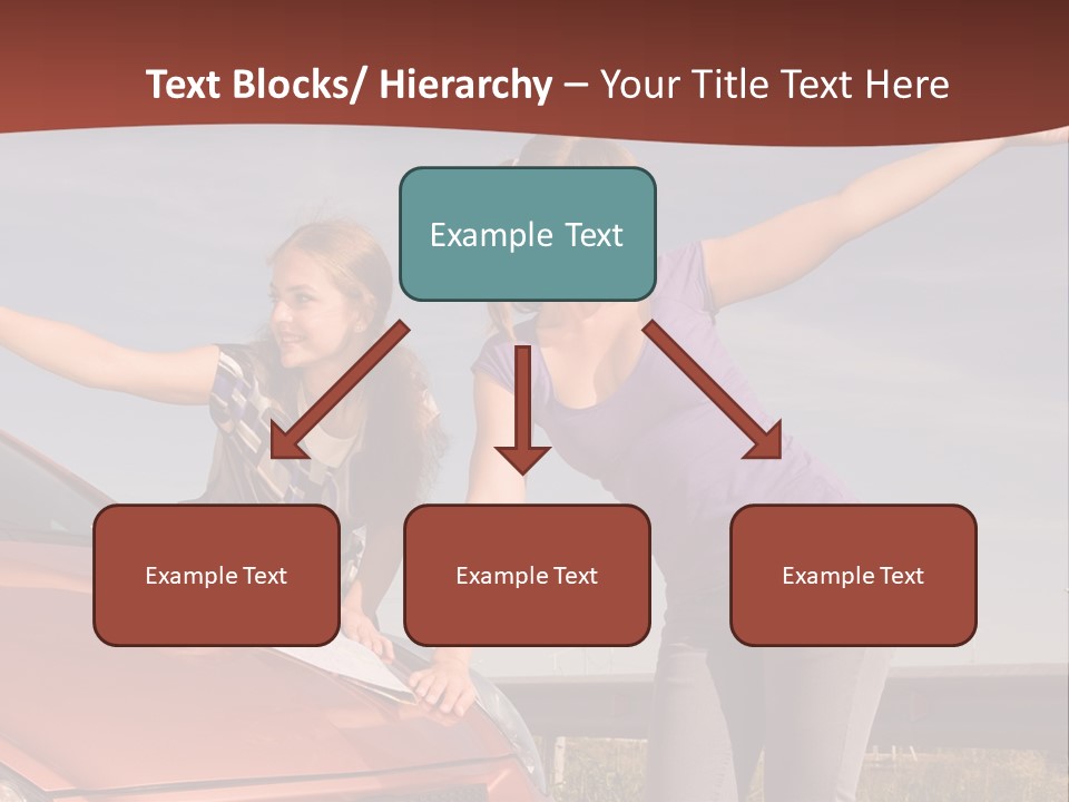 Journey Caucasian Travel PowerPoint Template