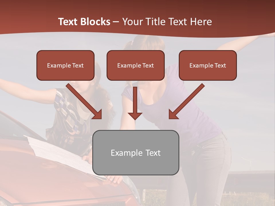 Journey Caucasian Travel PowerPoint Template