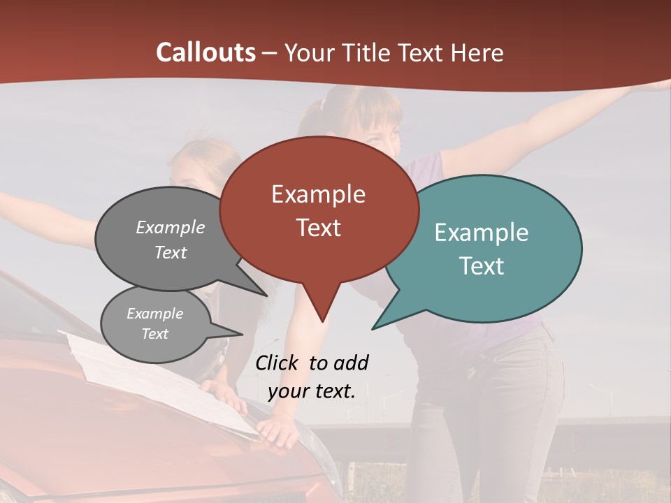 Journey Caucasian Travel PowerPoint Template