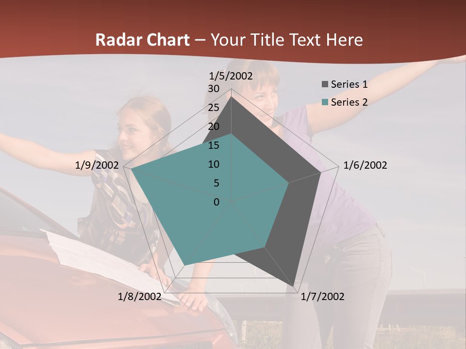 Journey Caucasian Travel PowerPoint Template