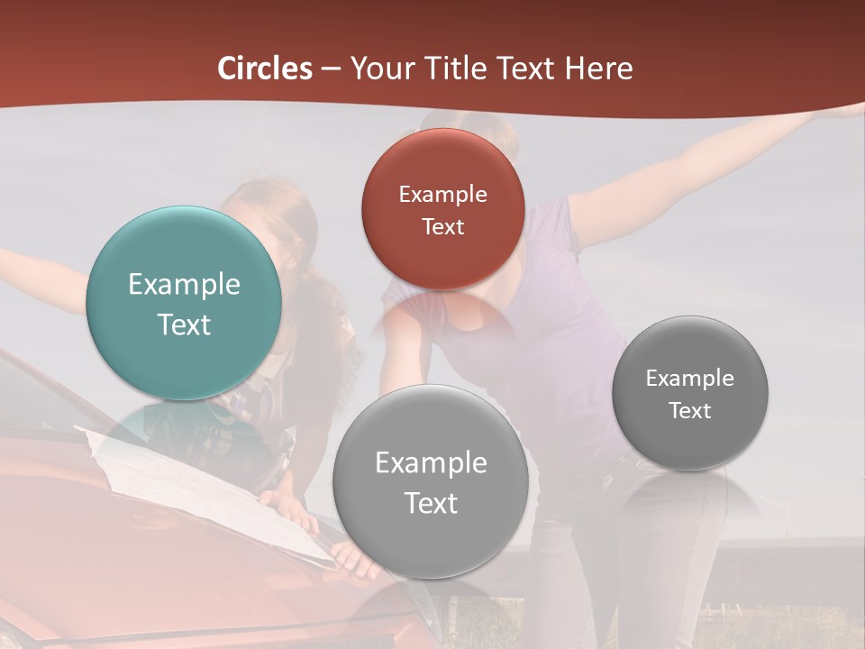 Journey Caucasian Travel PowerPoint Template