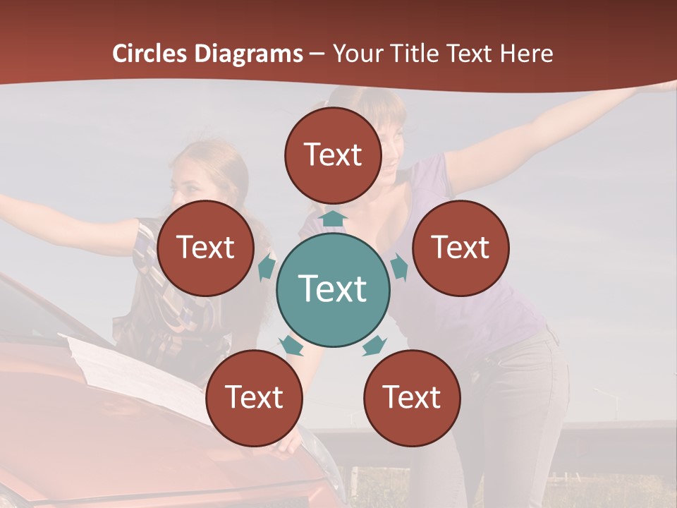 Journey Caucasian Travel PowerPoint Template