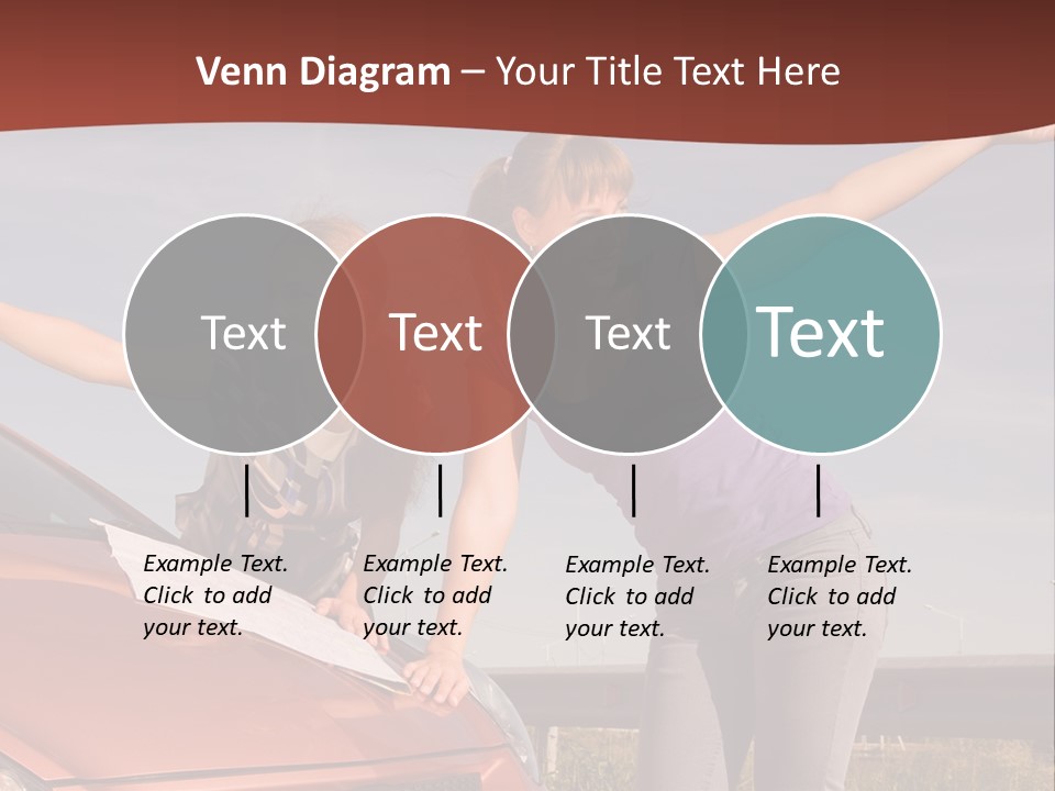 Journey Caucasian Travel PowerPoint Template