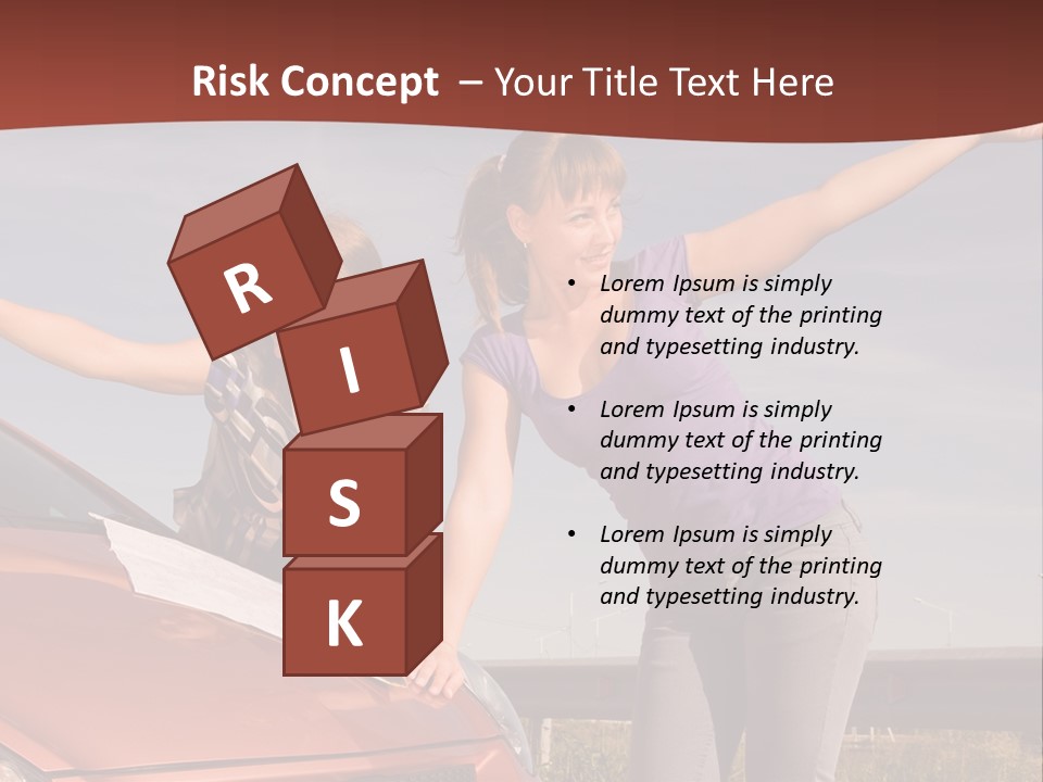 Journey Caucasian Travel PowerPoint Template