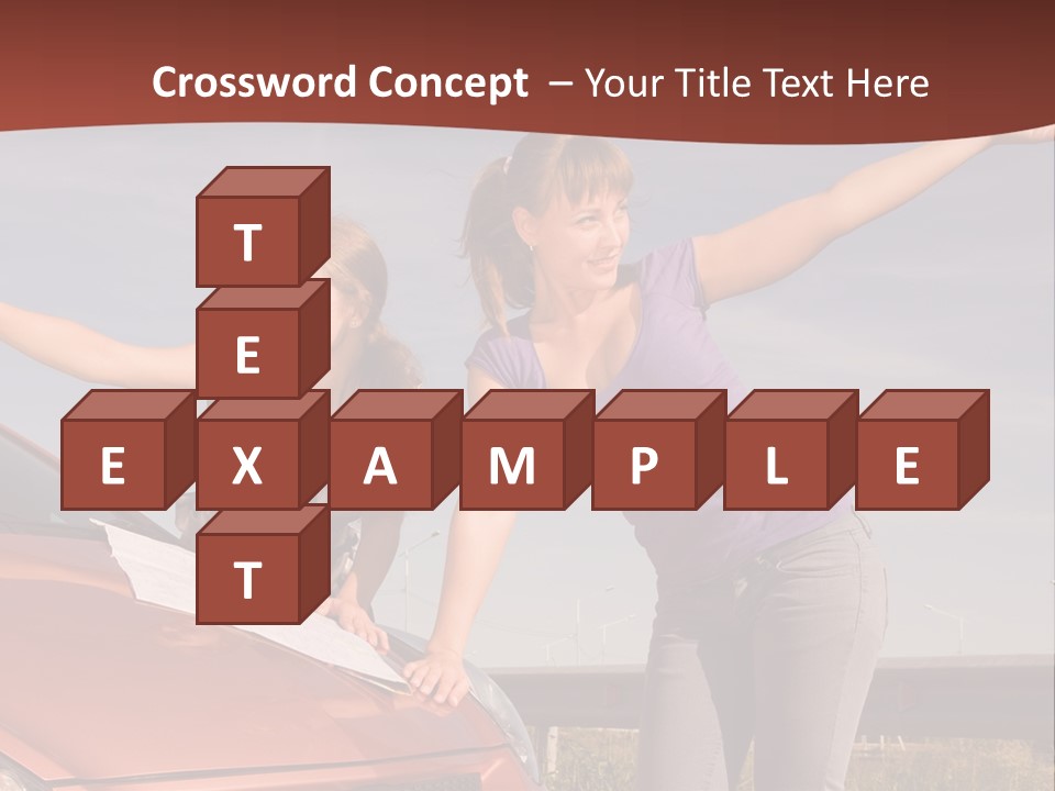 Journey Caucasian Travel PowerPoint Template