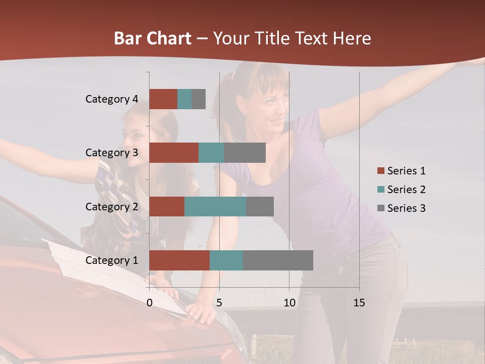 Journey Caucasian Travel PowerPoint Template