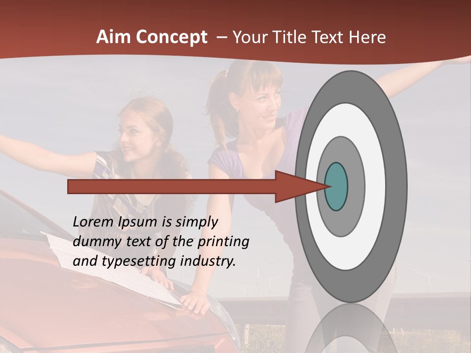Journey Caucasian Travel PowerPoint Template