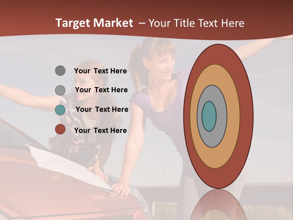 Journey Caucasian Travel PowerPoint Template