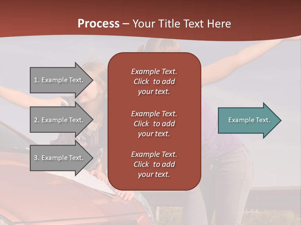 Journey Caucasian Travel PowerPoint Template