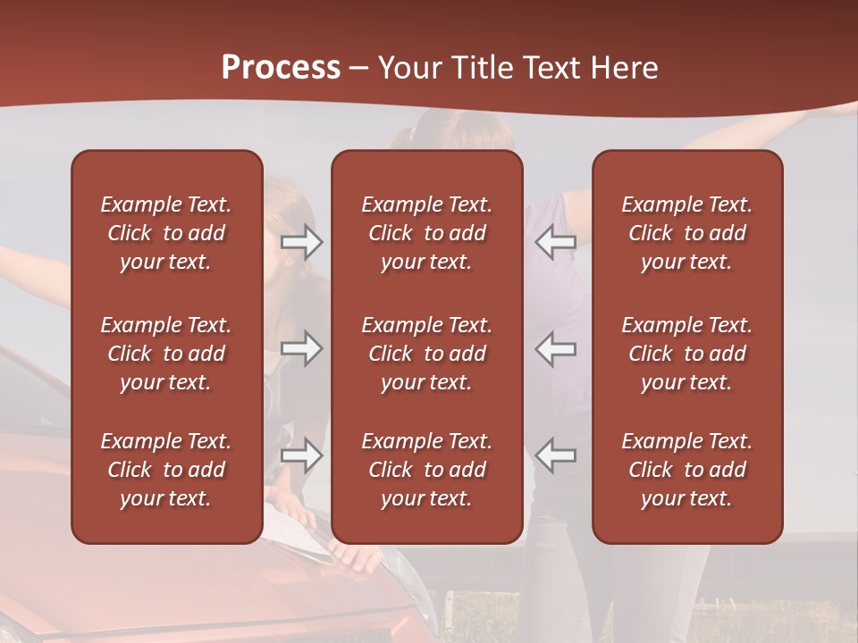 Journey Caucasian Travel PowerPoint Template
