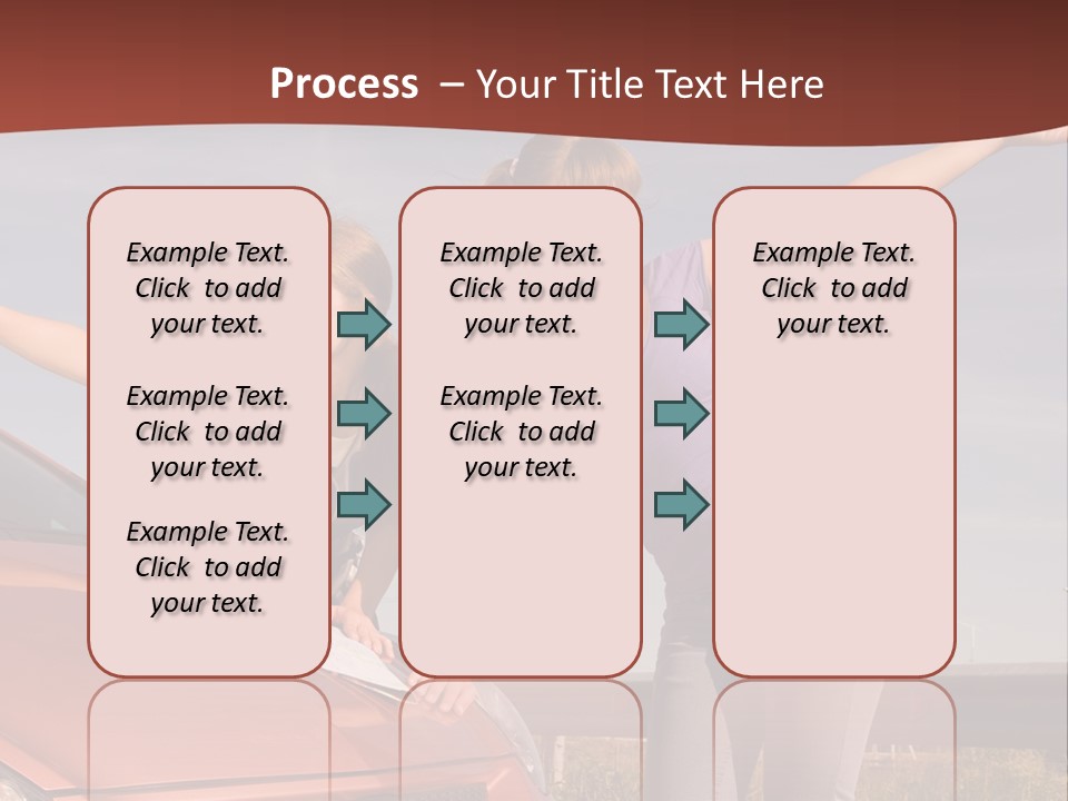Journey Caucasian Travel PowerPoint Template