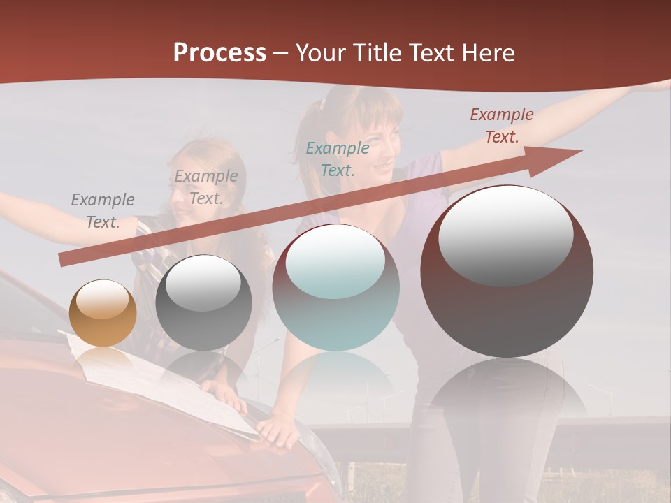 Journey Caucasian Travel PowerPoint Template