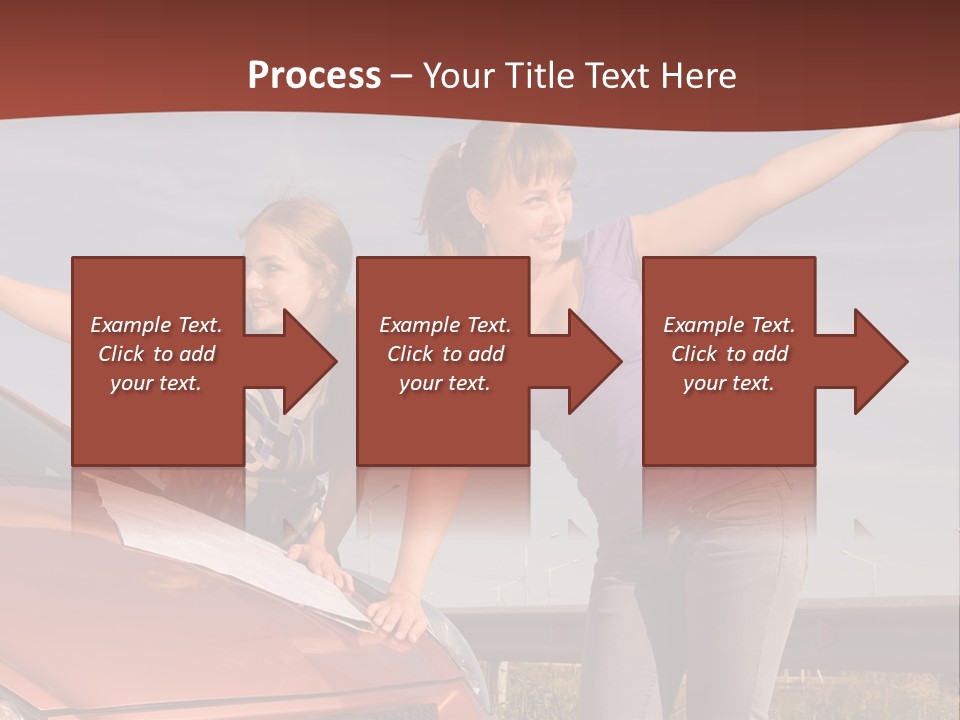 Journey Caucasian Travel PowerPoint Template
