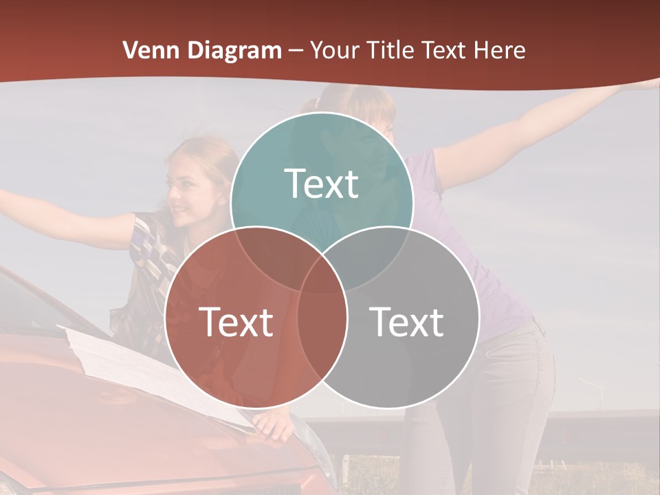 Journey Caucasian Travel PowerPoint Template