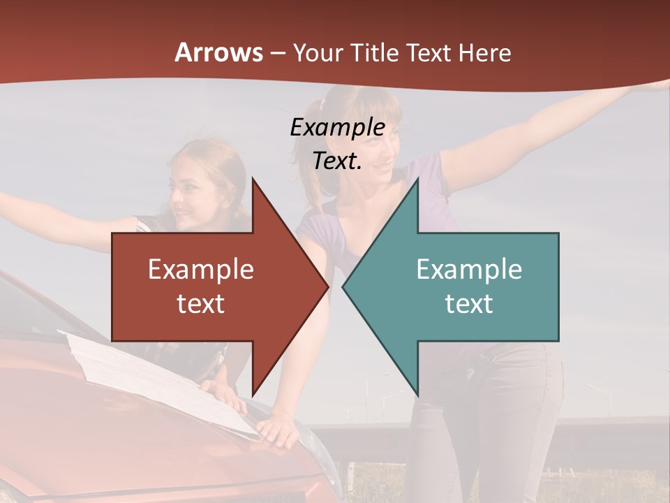 Journey Caucasian Travel PowerPoint Template