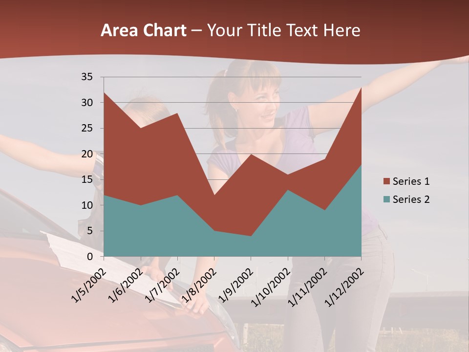 Journey Caucasian Travel PowerPoint Template