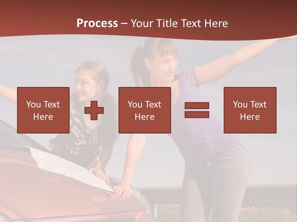 Journey Caucasian Travel PowerPoint Template