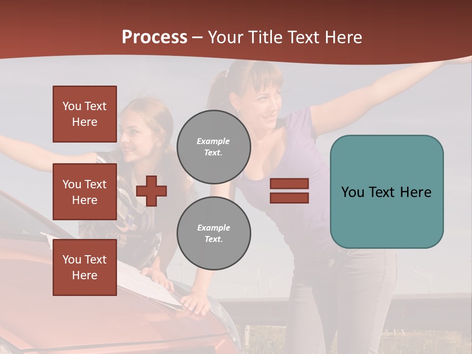 Journey Caucasian Travel PowerPoint Template