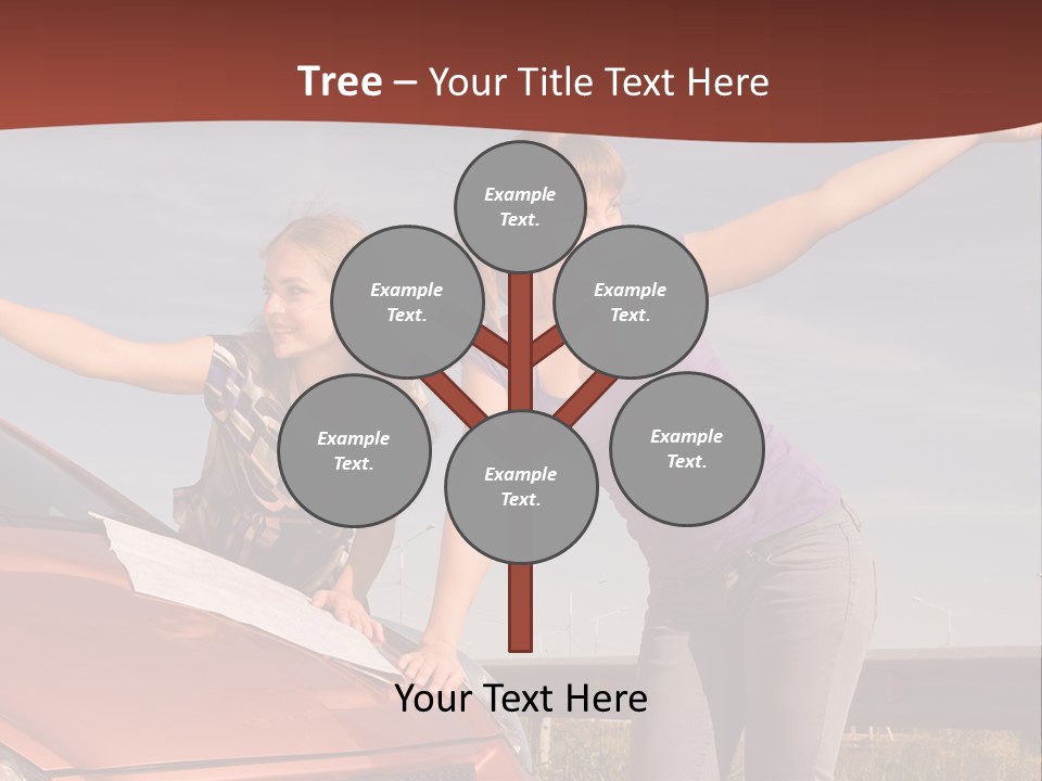 Journey Caucasian Travel PowerPoint Template