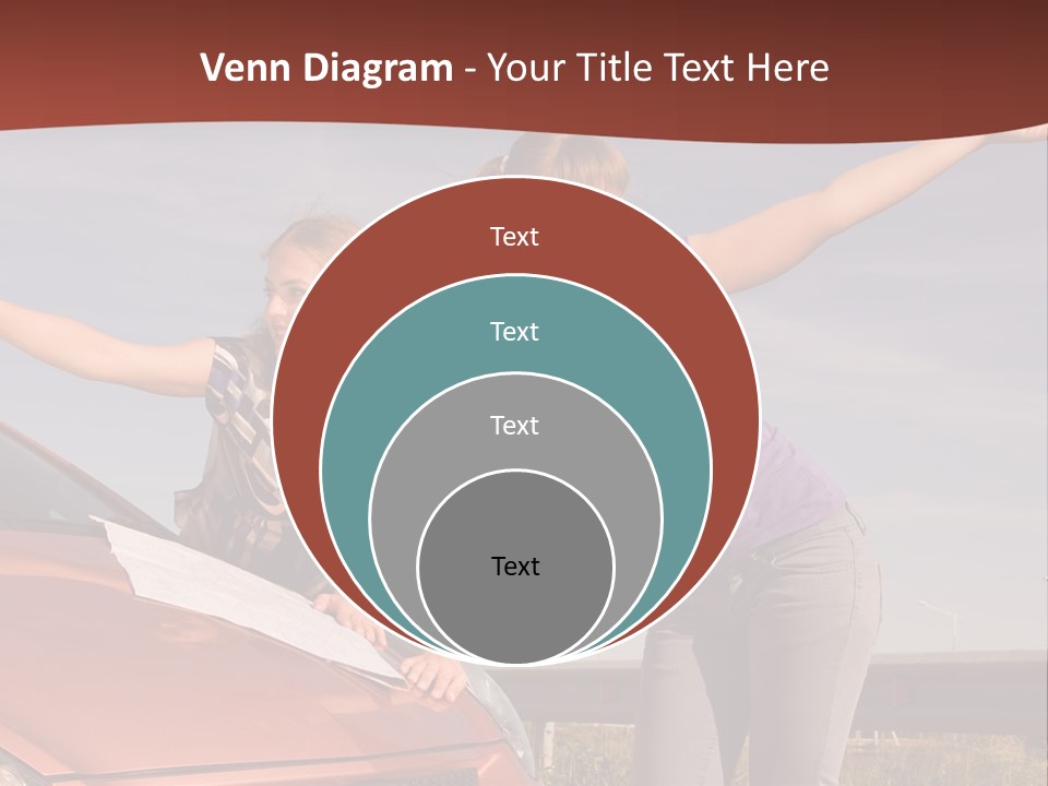 Journey Caucasian Travel PowerPoint Template