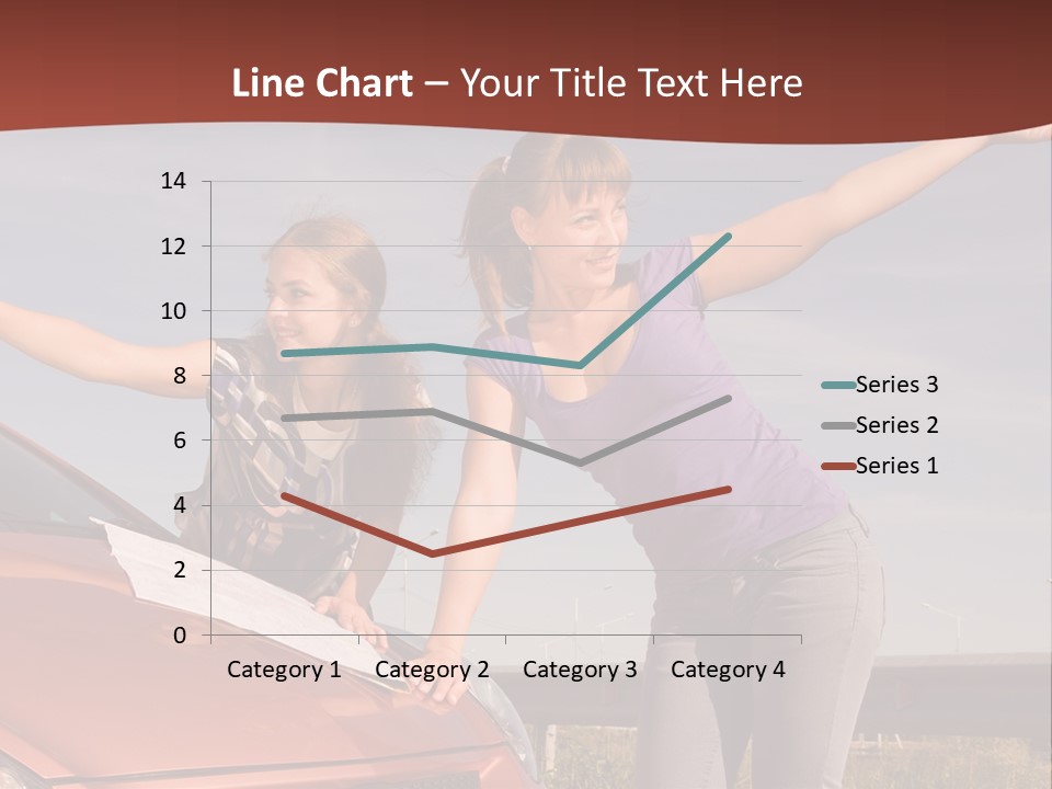 Journey Caucasian Travel PowerPoint Template