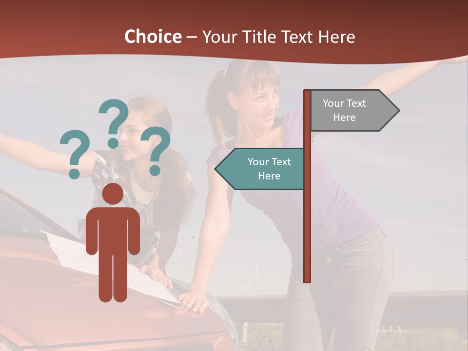 Journey Caucasian Travel PowerPoint Template