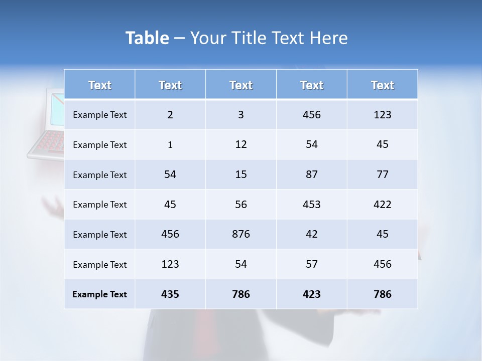 A Woman Is Holding A Laptop And A House PowerPoint Template